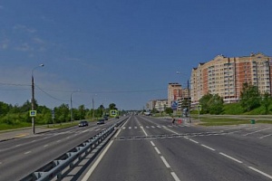 Пешеходный переход в районе места ДТП. Фрагмент панорамы с сервиса Яндекс.Карты