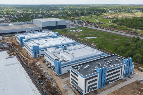Строительство завода «Р-Опра», июль 2022 года. Фото ОЭЗ «Технополис Москва»