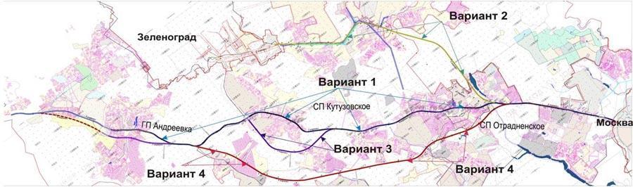 Реконструкция Пятницкого шоссе в 2018 году: схема Реконструкция Пятницкого шоссе в 2018 году: схема