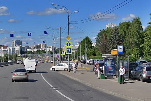Автобусная остановка «МИЭТ». Фрагмент панорамы с сервиса Яндекс.Карты