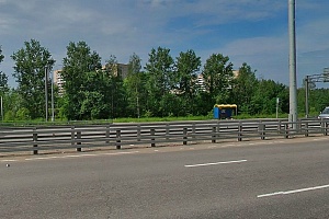 Ленинградское шоссе в районе остановки «Ржавки-2». Скриншот с сервиса maps.ya.ru
