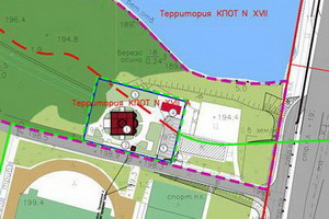 Предложенная схема размещения храма у Малого городского пруда. Изображение: staroekrukovo.ru