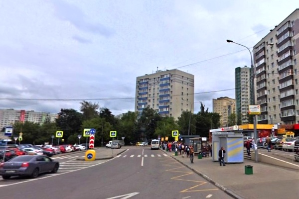 Крюковская площадь. Фрагмент панорамы с сервиса Атлас Москвы