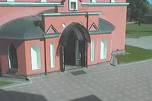 Никольский храм. Скриншот с камеры видеонаблюдения