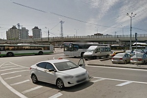 Крюковская площадь. Фрагмент панорамы с сервиса Google Maps