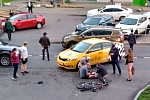 Велосипедист пострадал при столкновении с такси во 2 микрорайоне