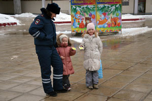 Мероприятие «Маленький пешеход». Фото предоставлено Группой по пропаганде ОБ ДПС ГИБДД Зеленограда